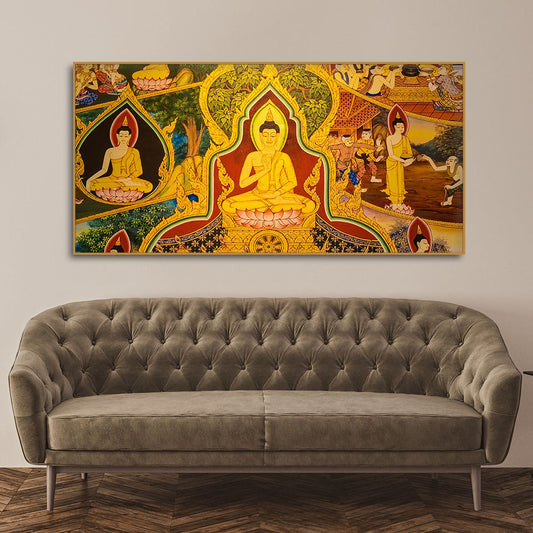 Spiritual Buddha Canvas Wall Painting