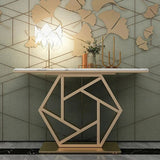 Luxurious Contemporary Console Table In Hexagonal Design