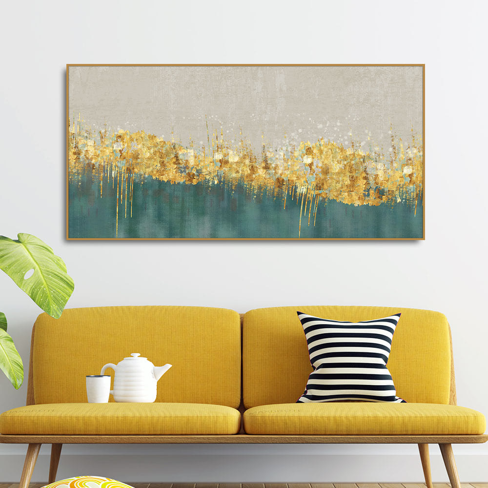 Luxurious Golden Texture Premium Wall Painting