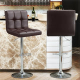Style Leatherette Brown Long Chair