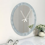 Luxurious Style Mirror with Wall Clock