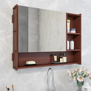 Luxury Elegant Bathroom Mirror Cabinet with 5 Spacious Shelves