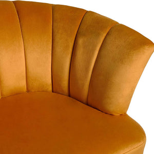  Designer Yellow Velvet Sofa Lounge Chair