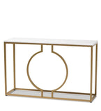 Metallic Ring Console Table Home decor items list		
