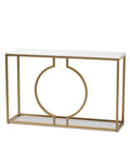 Metallic Ring Console Table Home decor items list		