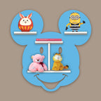 Shape Wooden LED Light Wall Shelf for Kids