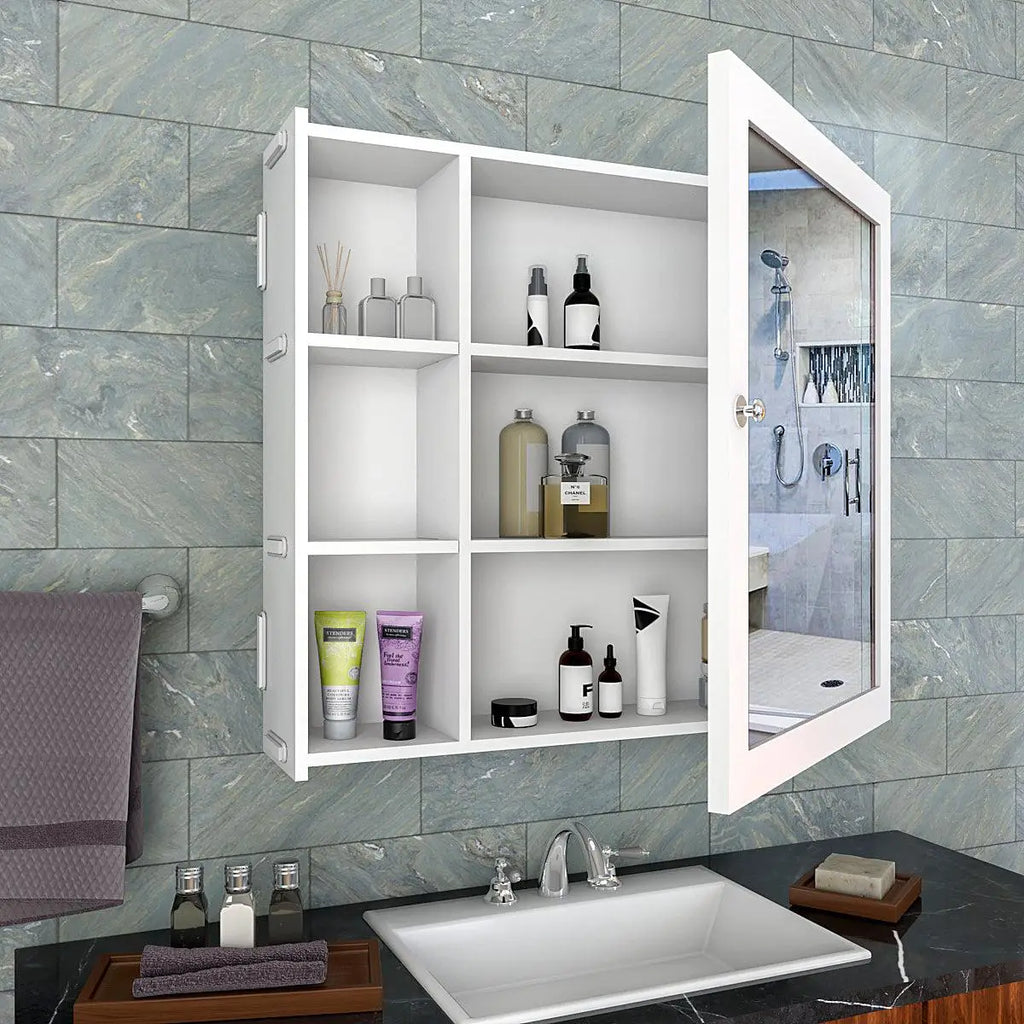 Minimal Design Wooden Bathroom Cabinet 