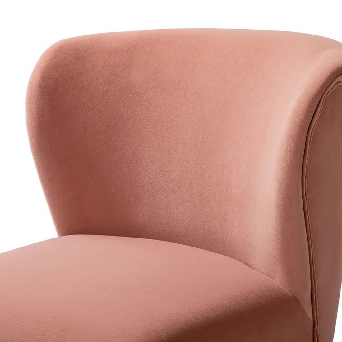 Baby Pink Velvet Lounge Chairs Set Of 2