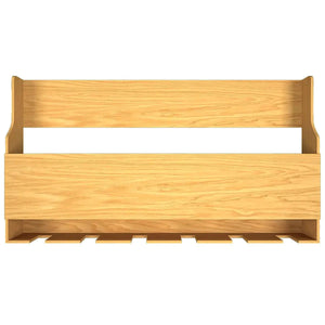  Mounted Mini Bar Shelf in Light Oak Finish