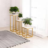Minimalist Design Golden Table Set of 3