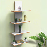 Minimalist Design Wooden Wall Shelf with White Finish