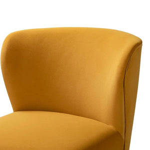 Yellow Velvet Lounge Chairs Set Of 2