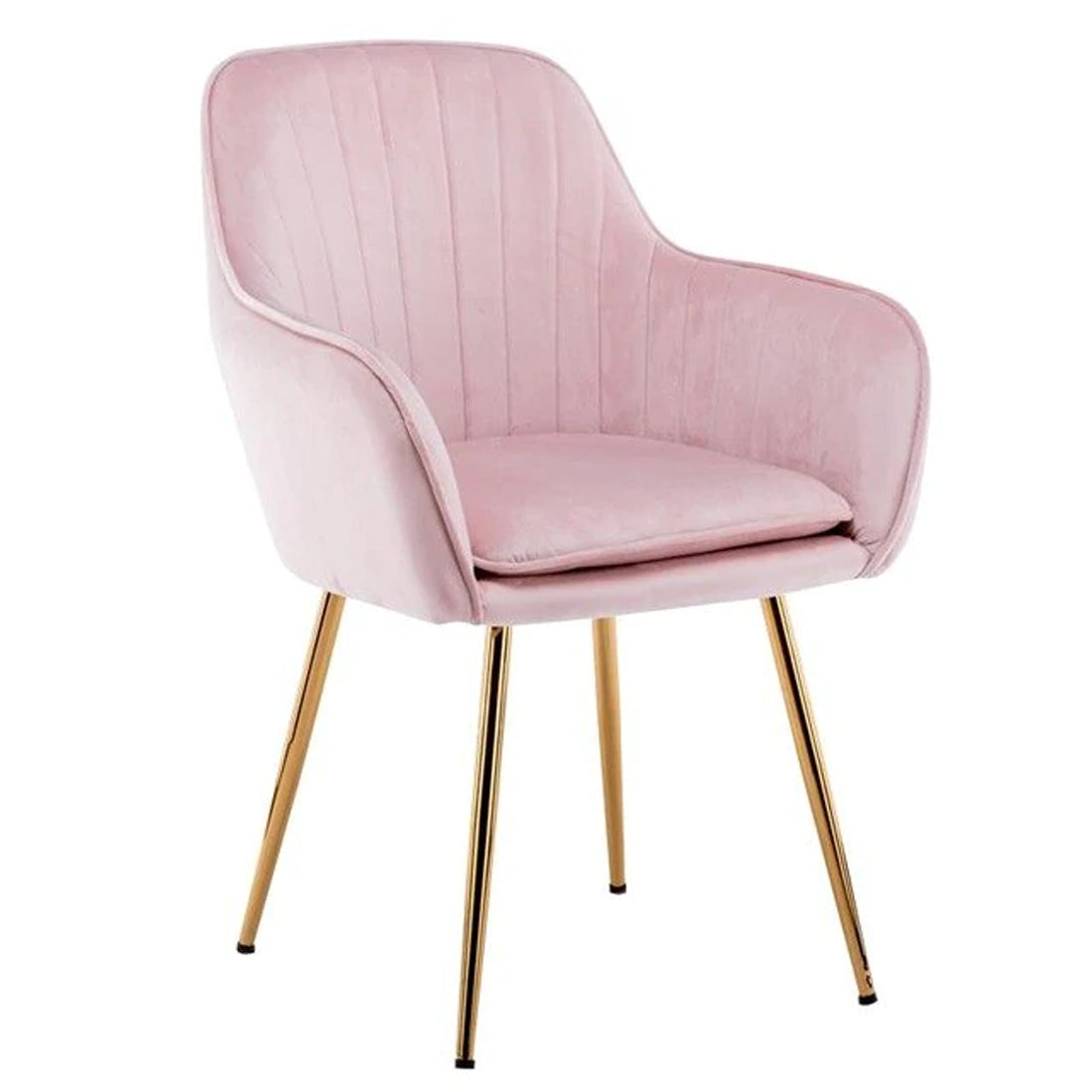 Minimalist High Tufted Back Luxury Baby Pink Sofa Lounge Chair