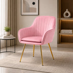 Minimalist High Tufted Back Luxury Baby Pink Sofa Lounge Chair