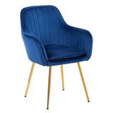 Back Luxury Blue Sofa Lounge Chair