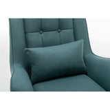 Velvet Sofa Lounge Chair with Cushion