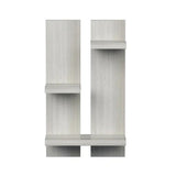 Rectangular Shaped Wooden Wall Shelves with White Finish
