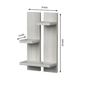  Wooden Wall Shelves with White Finish