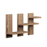  Shaped Artistic Wooden Wall Shelves Set of Three