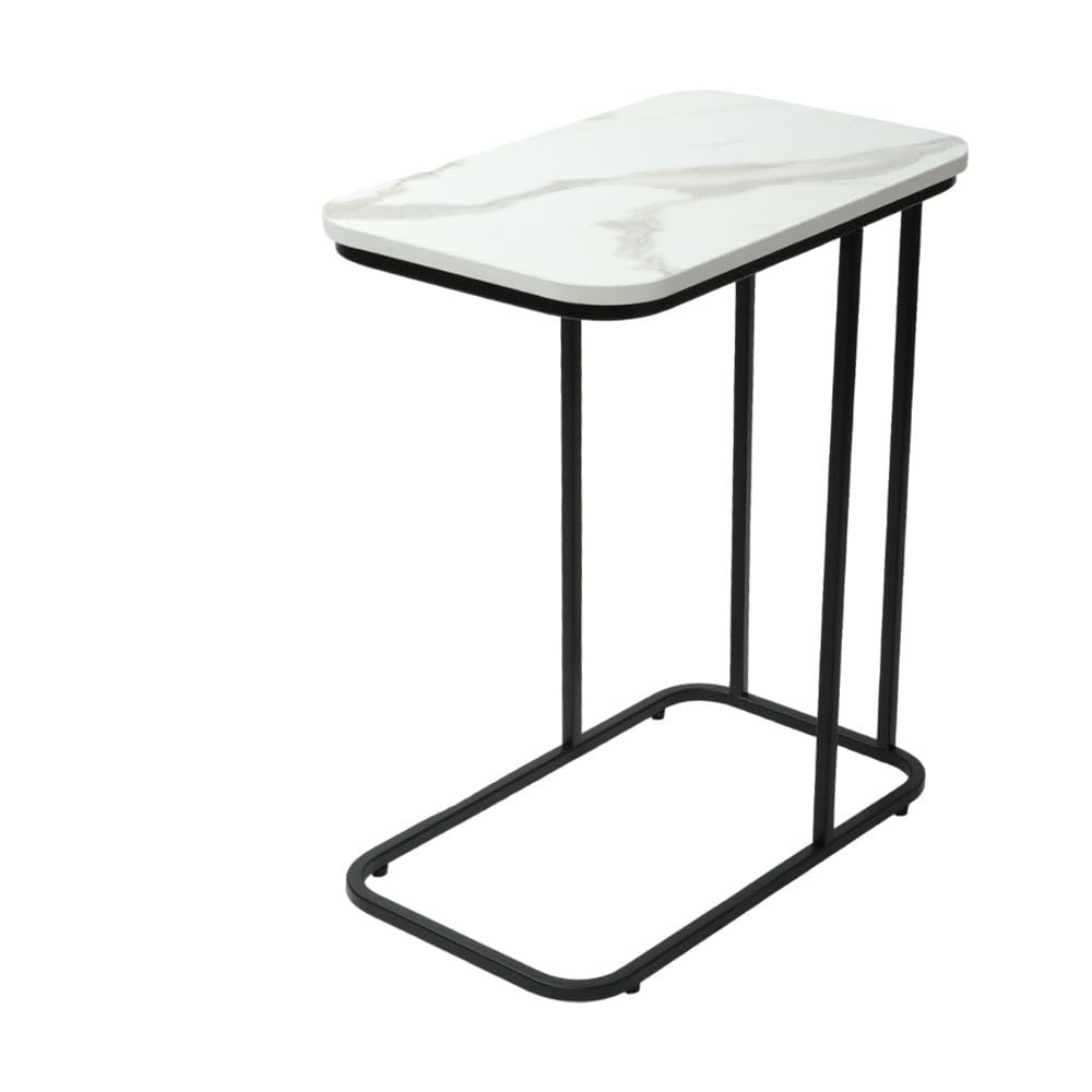 Minimalist Stylish Artistic Designer Side Table with Black Metal Finish