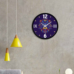 Modern Art of Lion Face Designer Wall Clock