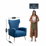 Modern Luxurious Blue Sofa Lounge Chair
