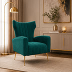 Modern Dense Foam Comfortable Luxurious Green Sofa Lounge Chair