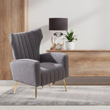 Comfortable Luxurious Grey Sofa Lounge Chair