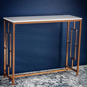  Design Console Table with Copper Metal Finish