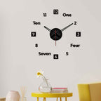 Modern Designer Big Size 3D Infinity Wall Clock