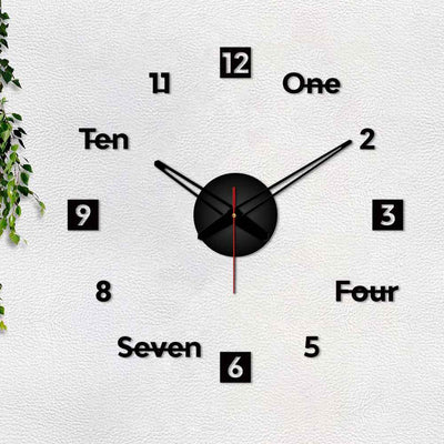 Modern Designer Big Size 3D Infinity Wall Clock