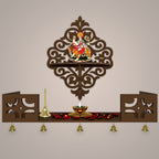 Modern Designer Wall Hanging Wooden Temple