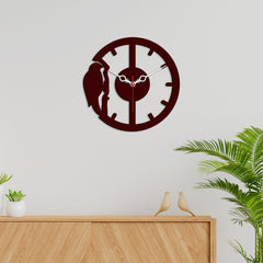 Woodpecker Designer Wooden Wall Clock