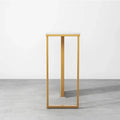 Modern Opulence White Marble Gold Console Table