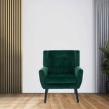 Modern Urban Dark Green Super Soft Velvet Sofa Lounge Chair
