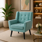 Modern Urban Teal Super Soft Velvet Sofa Lounge Chair