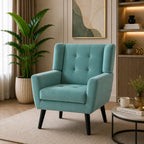 Modern Urban Teal Super Soft Velvet Sofa Lounge Chair