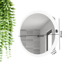 Modish Circular Wooden Bathroom Cabinet with 2 Spacious Shelves with White Finish