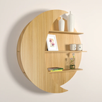  Wall Shelf / Book Shelf, Oak Finish