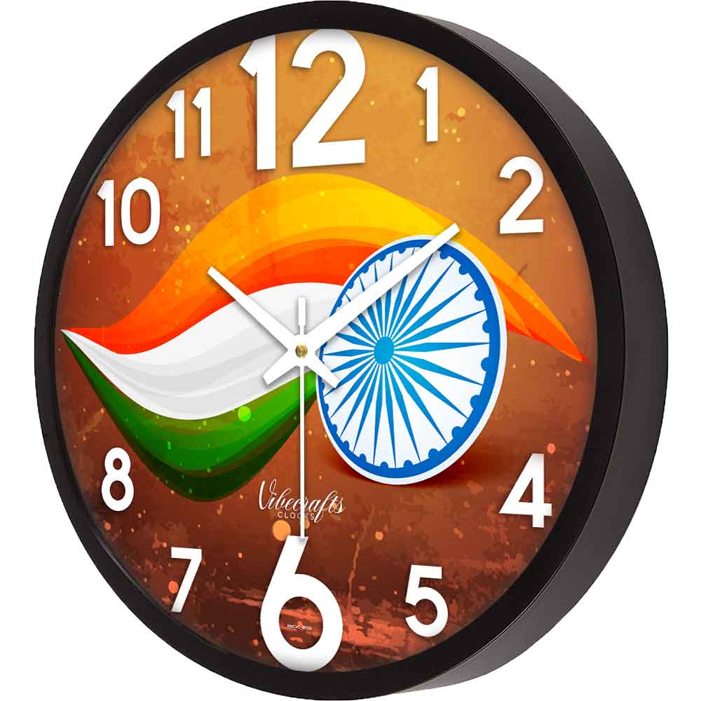 Flag of India Designer Wall Clock