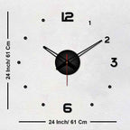 Numbers with Dots Designer Big Size 3D Infinity Wall Clock