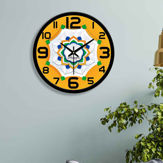 Floral Pattern Designer Wall Clock