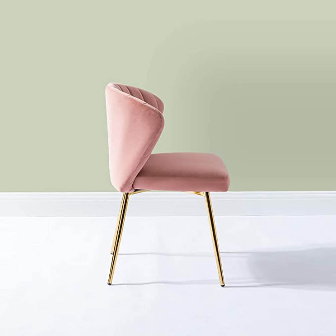 Pink Velvet Lounge Chair