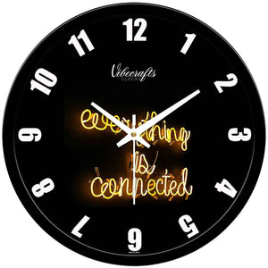 Positive Quotes In Darkness Shape Designer Premium Wall Clock