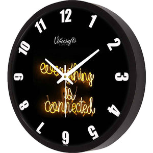 Positive Quotes In Darkness Shape Designer Premium Wall Clock