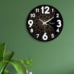 Premium Golden Pattern Designer Wall Clock