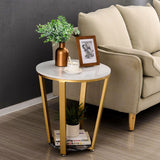 Premium Golden Tapered Coffee Table