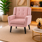 Premium Peach Super Soft Relaxing Velvet Sofa Lounge Chair