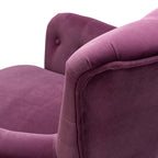 Magenta Velvet Sofa Chair