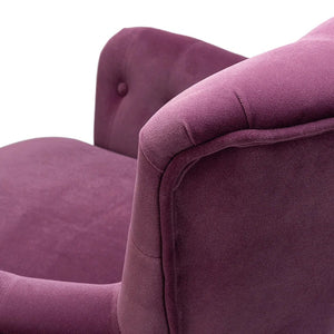 Magenta Velvet Sofa Chair